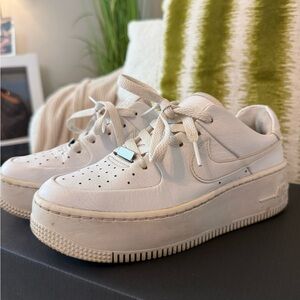 Nike Women's White Platform Sneakers